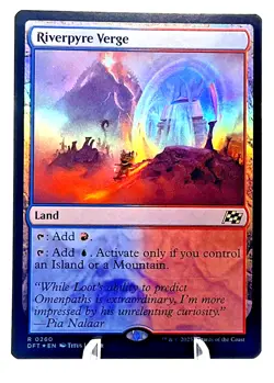 Riverpyre Verge 0260- Aetherdrift DFT-Foil Rare Land -Magic The Gathering MTG NM - Image 1