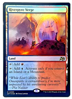 Riverpyre Verge 0260- Aetherdrift DFT-Foil Rare Land -Magic The Gathering MTG NM - Image 3