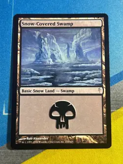 Magic the Gathering MTG Coldsnap SNOW-COVERED SWAMP - Image 1