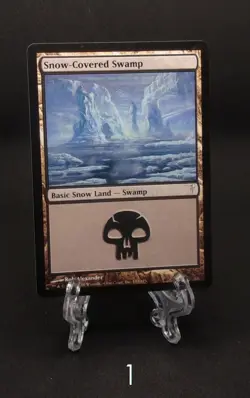 Magic the Gathering - Snow-Covered Swamp - Coldsnap - NM - Image 1