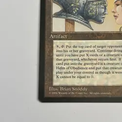 1996 - MTG Magic the Gathering |  Alliances - HELM OF OBEDIENCE | NM - Image 3