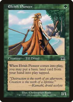 Elvish Pioneer 1x MtG Onslaught ONS PLAYED - Image 2