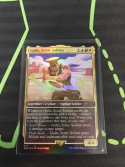 MTG Magic The Gathering Guile, Sonic Soldier Foil Secret Lair Street Fighter - Image 2
