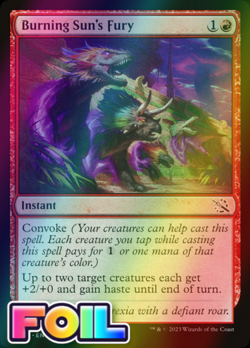 x1 Burning Sun's Fury MOM MTG 0133 FOIL COMMON M/NM 1x - Image 2