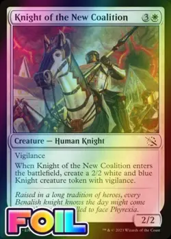 x1 Knight of the New Coalition MOM MTG 0025 FOIL COMMON M/NM 1x - Image 1