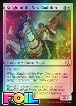 x1 Knight of the New Coalition MOM MTG 0025 FOIL COMMON M/NM 1x - Image 2