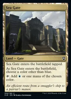 Magic the Gathering (mtg): CLB: Sea Gate - Foil - Image 2