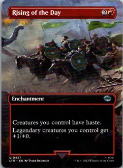 Rising of the Day (Borderless) Lord of the Rings MTG NM - Image 3