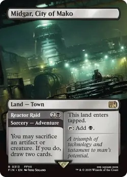 Midgar, City of Mako - BORDERLESS - Final Fantasy FFVII FIN - 0313 - MTG Magic - Image 1