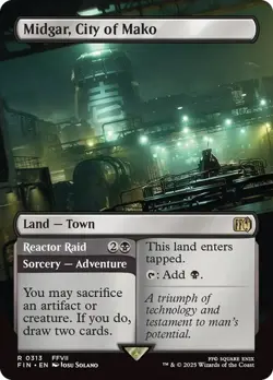 Midgar, City of Mako - BORDERLESS - Final Fantasy FFVII FIN - 0313 - MTG Magic - Image 3