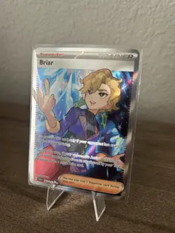 Pokémon TCG Briar Full Art Trainer Stellar Crown Ultra Rare Card 163/142 - Image 1