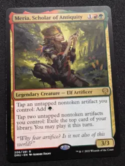 Meria, Scholar Of Antiquity - DMU - MTG - NM Unplayed - EN - 206 - Image 1