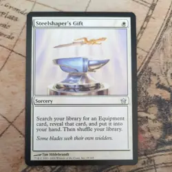 Steelshaper's Gift - 5DN - NM - MTG white sorcery magic the gathering - Image 1
