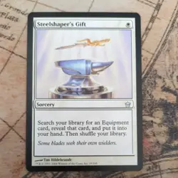 Steelshaper's Gift - 5DN - NM - MTG white sorcery magic the gathering - Image 2
