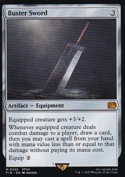 Buster Sword MtG Final Fantasy Magic: the Gathering  NM Near Mint Pack Fresh - Image 13