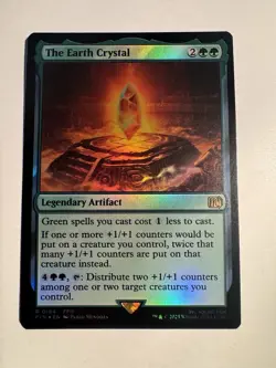 R 0184 The Earth Crystal Final Fantasy (Foil) Rare MTG Card FFIII Artifact NM - Image 3