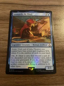 MTG Magic the Gathering Leonardo da Vinci (20/324) Assassin's Creed NM FOIL - Image 1