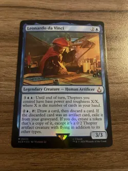 MTG Magic the Gathering Leonardo da Vinci (20/324) Assassin's Creed NM FOIL - Image 3