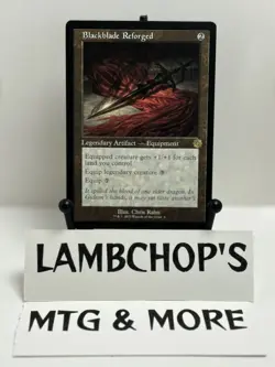 MTG Brothers War Retro Frame Artifacts R Blackblade Reforged 006 Great Condition - Image 1