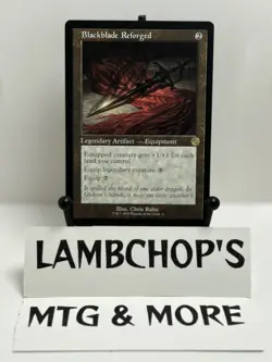 MTG Brothers War Retro Frame Artifacts R Blackblade Reforged 006 Great Condition - Image 3