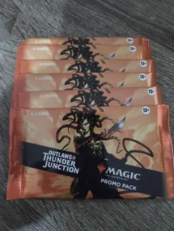 ~SEALED~ MTG Outlaws Of Thunder Junction Promo Packs (Set of 6 packs) - Image 2