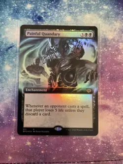 MTG Magic: The Gathering FOIL Painful Quandry Extended BRO Brothers War NM! - Image 1