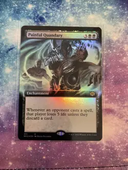 MTG Magic: The Gathering FOIL Painful Quandry Extended BRO Brothers War NM! - Image 2