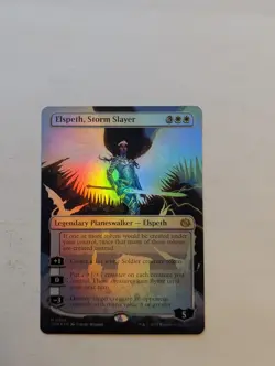 Elspeth, Storm Slayer (Borderless) Tarkir: Dragonstorm Foil - Image 1