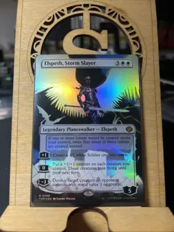 Elspeth, Storm Slayer (Borderless) Tarkir: Dragonstorm Foil - Image 1