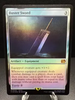 Buster Sword - MTG Final Fantasy - Artifact Equipment (Foil) NM - Image 1