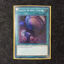 Yu-Gi-Oh! Foolish Burial Goods Super Rare 1st Edition DASA-EN058 - Image 1