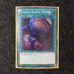 Yu-Gi-Oh! Foolish Burial Goods Super Rare 1st Edition DASA-EN058 - Image 2