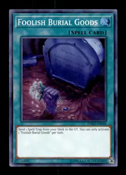 Yugioh DASA-EN058 Foolish Burial Goods Unlimited Ultra Rare Spell - Image 1