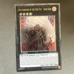 Yu-Gi-Oh! Brotherhood of the Fire Fist Tiger King CBLZ-EN048 Ultimate Rare - Image 1