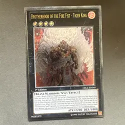 Yu-Gi-Oh! Brotherhood of the Fire Fist Tiger King CBLZ-EN048 Ultimate Rare - Image 3