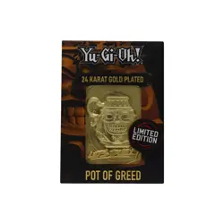 Yu-Gi-Oh! 24Karat Gold Plated - Pot of Greed Collectable New & Sealed - Image 2