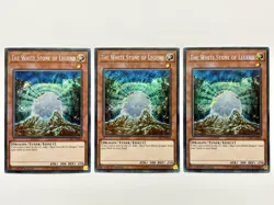 3 x LCKC-EN010 The White Stone of Legend Secret Rare 1st Edition Lightly Played - Image 1