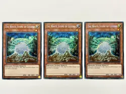 3 x LCKC-EN010 The White Stone of Legend Secret Rare 1st Edition Lightly Played - Image 6