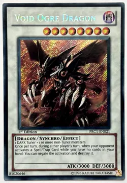PRC1-EN021 Void Ogre Dragon - Secret Rare 1st Edition Near Mint YuGiOh Card - Image 1