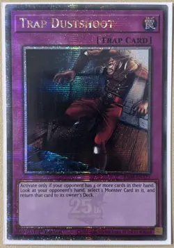 Yu-Gi-Oh! Trap Dustshoot RA04-EN121 Quarter Century Secret Rare 1st Ed - Image 2