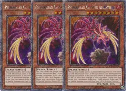 3x Yu-Gi-Oh! Phoenixian Cluster Amaryllis RA04-EN136 Platinum Secret Playset - Image 1