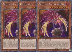 3x Yu-Gi-Oh! Phoenixian Cluster Amaryllis RA04-EN136 Platinum Secret Playset - Image 2