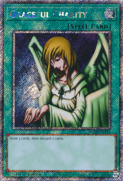 Yu-Gi-Oh! Graceful Charity RA03-EN116 Platinum Secret Rare - Image 2