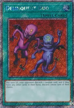 Yu-Gi-Oh! Delinquent Duo RA04-EN114 Platinum Secret Rare - Image 1