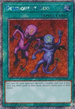 Yu-Gi-Oh! Delinquent Duo RA04-EN114 Platinum Secret Rare - Image 2