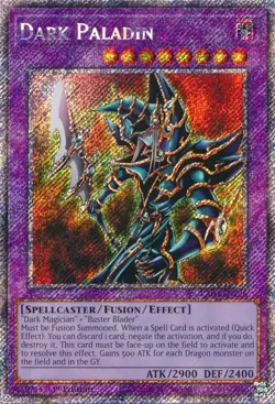 Yu-Gi-Oh! Dark Paladin RA03-EN126 Platinum Secret Rare - Image 1