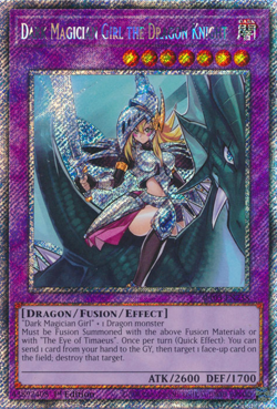 Yu-Gi-Oh! Dark Magician Girl The Dragon Knight RA03-EN258 Platinum Secret Rare - Image 2