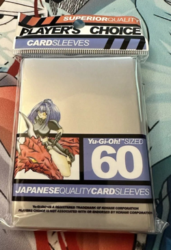 Player's Choice Yugioh Card Sleeves - Silver 60 Pack ORIGINAL - Image 2
