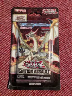 YuGiOh Yu-Gi-Oh! TCG Ignition Assault Blister Booster Pack 9 Cards 1st Edition - Image 1