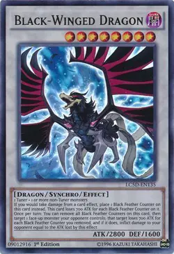 Black-Winged Dragon - LC5D-EN135 - Ultra Rare NM Legendary Collection 5 - Image 1
